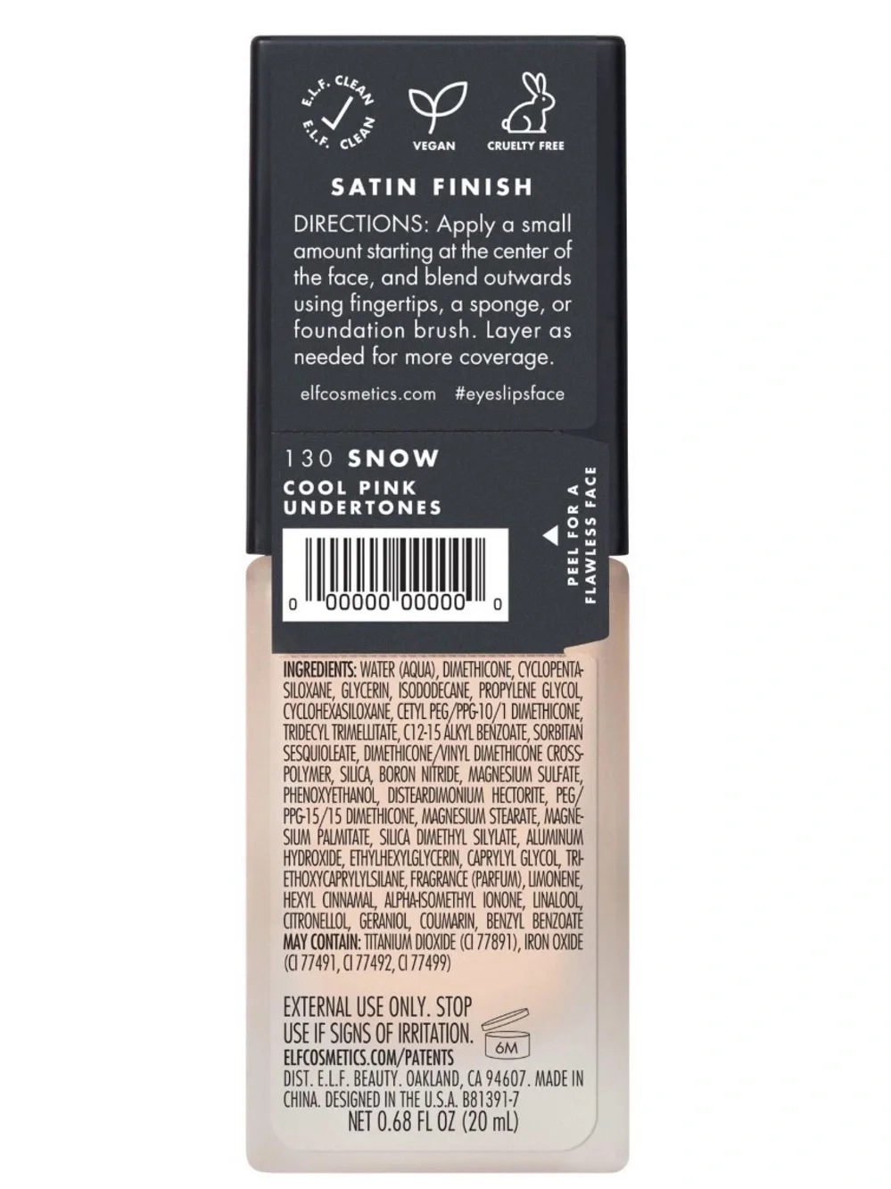 ELF Flawless Satin Foundation - Light Beige